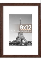 upsimples 9x12 Picture Frame, Wall Decor Photo Frames, Brown 1 Pack9 x 12...