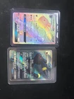 Two Umbreon GX cards, sun and moon era, 142, 154. Lightly Played/Near Mint