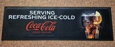 BRAND NEW COCA COLA ZERO SUGAR RUBBER BAR RUNNER