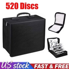 520 Pcs Disc CD Storage Case DVD Organizer Holder Bag Wallet Album Media Video