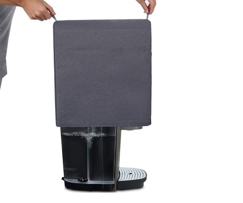 Single Serve Coffee Makers Cover for Keurig Coffee Maker (grey, 14"X10"X15") - Picture 3 of 3