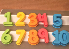 SESAME STREET Cookie Monster On The Go Numbers Replacement 1-10 Complete Set