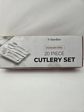 FineDine 20 Pcs Stainless Steel Flateware Set NEW