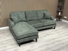 Laura Ashley LYNDEN Style Fabric 3 Seater LHF Chaise Corner Sofa - RRP £2625