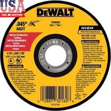 4 1/2 Cut off Wheel, Angle Grinder Cutting Disc, 5 Pack, Aluminum Oxide Abrasive