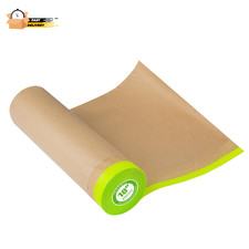 Pre-Taped Masking Paper for Painting - 18 Inch X 50 Feet Tape and Drape Painter