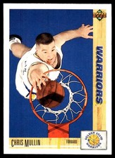 Chris Mullin 1991-92 Upper Deck #245 Warriors NBA READ FREE SHIP AutographDen