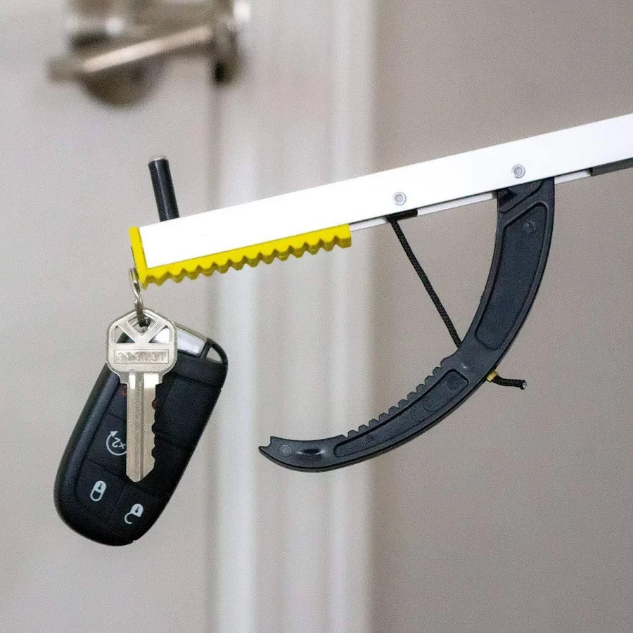 Aluminum Reacher 26 Inch with Magnetic Tip Grabber Tool