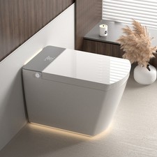 Modern Integrated Smart Toilet,Auto Lid,Heated Seat,Warm Water Multi-Flush Modes