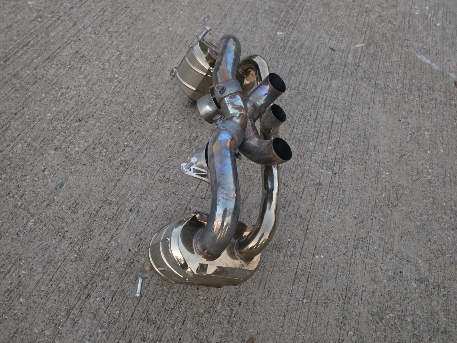 FERRARI 458 CAPRISTO CENTER UNIT AUTHENTIC VALVED RACING SPORTS EXHAUST SYSTEM