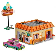 The Simpsons: Krusty Burger 1635 Pieces Building Toy Blocks Set 🟡🤡🟡🍔🟡