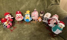 REDUCED 9 Wondershop Target Featherly Birds Winter Christmas Spring Valentines