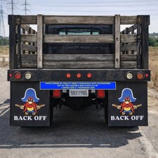 Yosemite Sam Tractor Trailer Diesel Mudflap Semi Back Off Truck Mud Flap 24x30