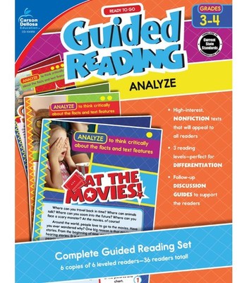 Guided Reading: Analyze Skills Complete Guided Reading Set Grade 3-4 NEW!