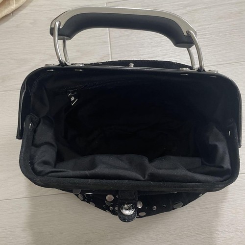 DIESEL Studded Leather Bag Tote Unused 23cm x 18cm x 6cm Authentic - Foto 3 di 4