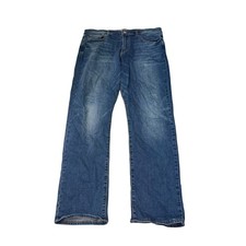 Lucky Brand 410 Athletic Straight Blue Jeans Mens 36x32 Medium Wash Stretch
