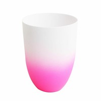 Asa Selection Neon Vase / Windlicht Dekovase Kerzenhalter Porzellan Pink H 12 Cm