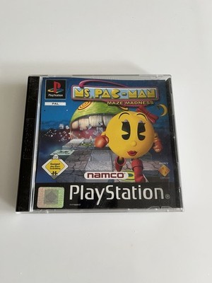 PS1 Sony PlayStation 1 - Ms Pac Man Maze Madness - CIB/PAL