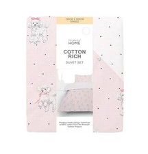 Primark poodle single size Cotton Cover Set 