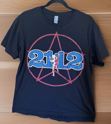 Rush 2112 Tour T Shirt Reprint Black Graphic Band Tee Men s Large Rock Music