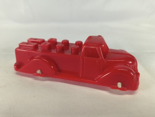 Vintage Hasbro Hard Plastic 4" Red Toy Truck - Picture 1 of 5