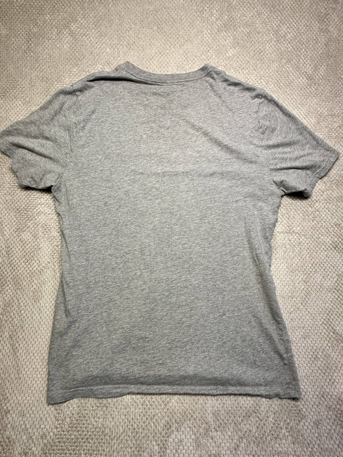 Converse Men’s Short Sleeve Big Logo T-Shirt Grey Large image 5