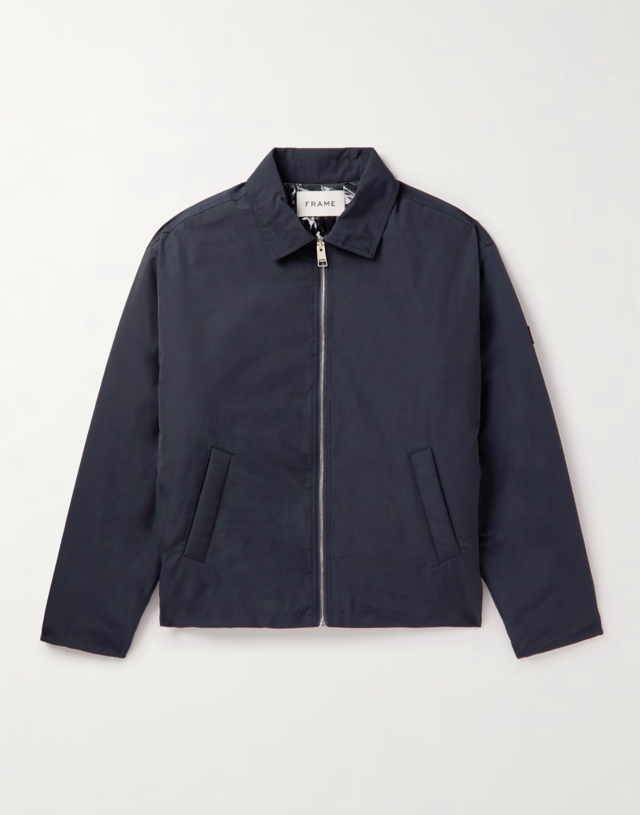 FRAME Shell Jacket In Midnight Blue. Pre-Owned. Size Small/Petite