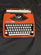 *GreatCondition*1970 HERMÈS Vintage Baby Typewriter with Spanish Keyboard Orange thumbnail