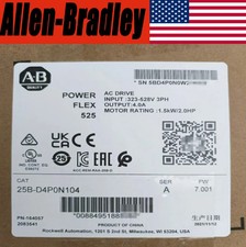 New AB 25B-D4P0N104 PowerFlex 525 AC Drive 25BD4P0N104 480V 2.0HP PLC 1PC US