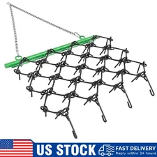 5x4.5 FT Heavy Duty Chain Drag Harrow ,3/8" Tines for ATV/UTV, Leveling Grading