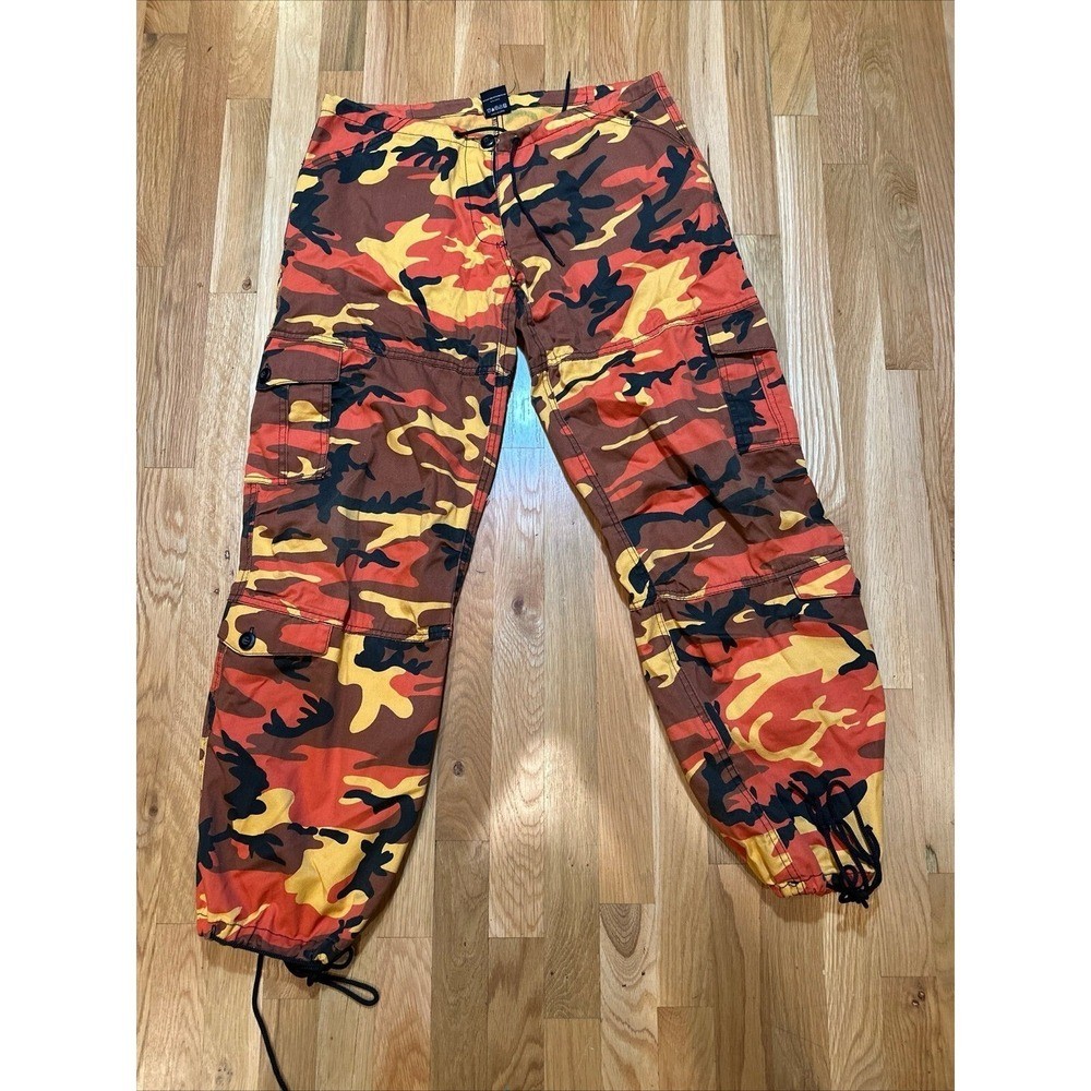 ROTHCO Red Orange Camo Pants Size Small New Military Style
