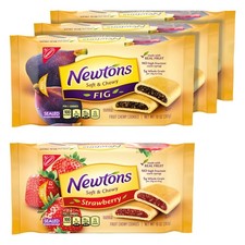Newtons Soft  Fruit Chewy Fig  Strawberry Cookies Variety Pack, Fig 4 Pack