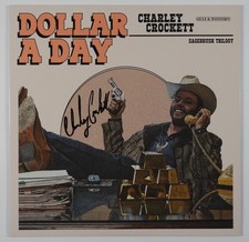 Charley Crockett JSA Signed Autograph Record Album Vinyl Dollar A Day