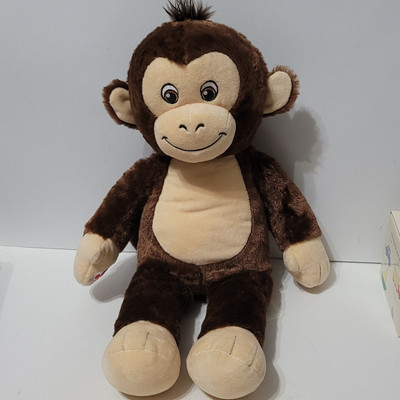 Build A Bear Smiley Brown Monkey Chimp Stuffed Animal Plush 18'' Soft Cuddly BABW