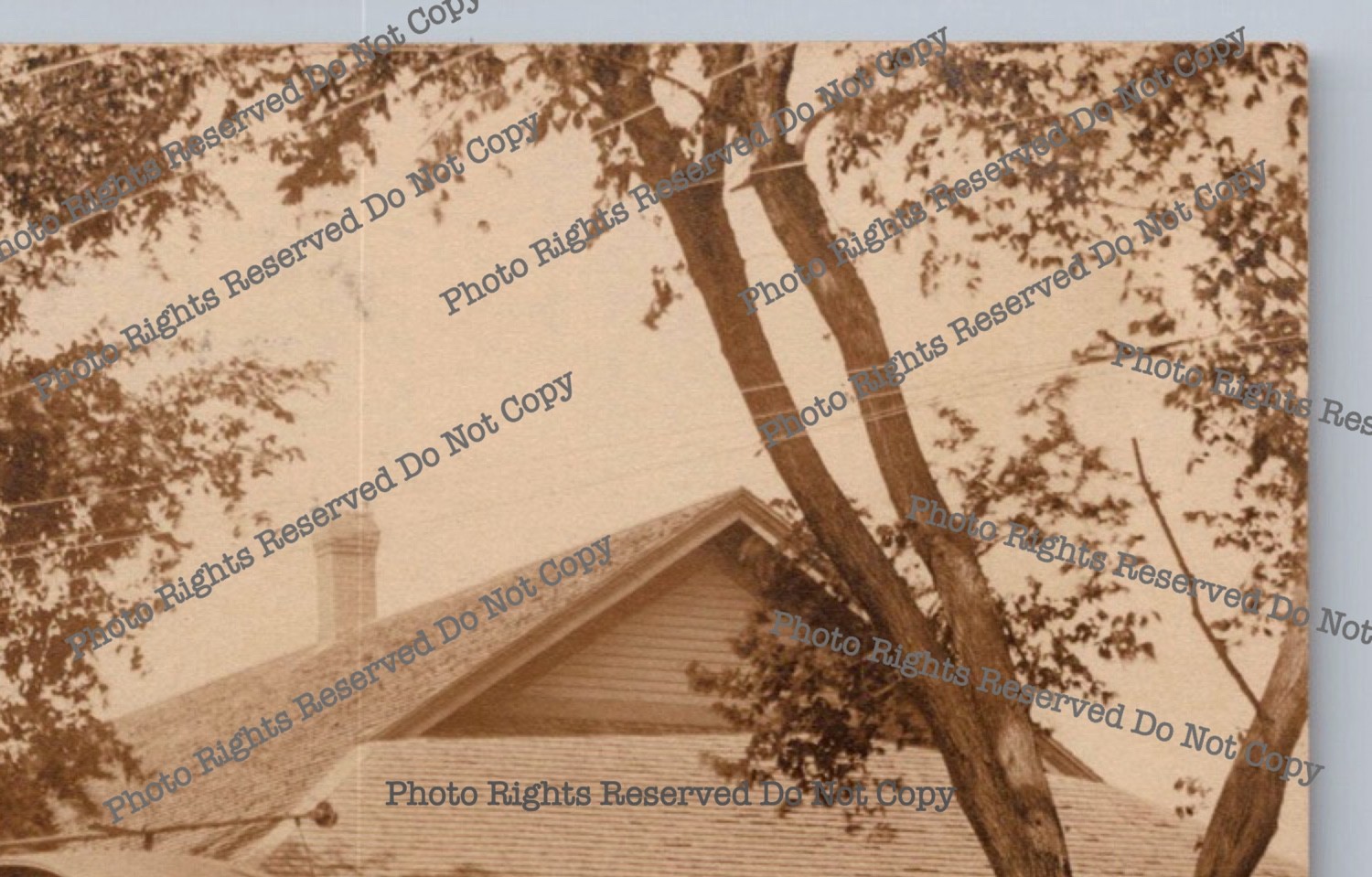 Antique RPPC 1905 Linden Depot Trolley Malden MA street car Real Photo Postcard