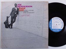 JOE HENDERSON Page One BLUE NOTE LP VG+ mono NY van gelder h