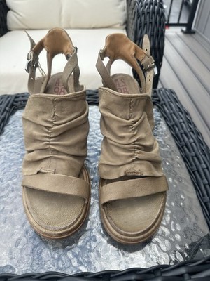 AS98 A.S.98 Khaki Heeled Sandal 40