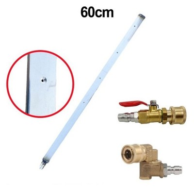 Long Car Radiator Cleaning Wand Stainless Steel With Brass Quick Connector 60cm