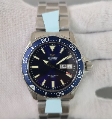 Orient Kamasu Mako III RA-AA0002L Blaues Zifferblatt 41,8 mm Neu Full Set Her...
