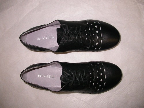 Biviel BV3112 Black Laced Shoe 40 9.5 - Picture 3 of 5