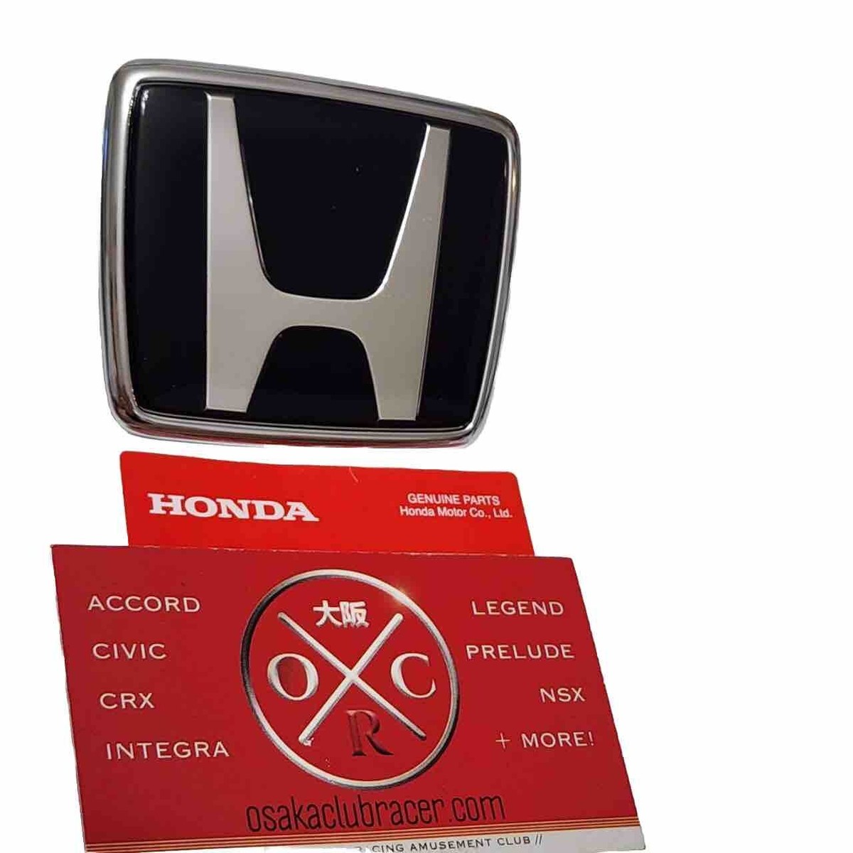 Genuine OEM 91-01 Honda NSX JDM Front Bumper Emblem Badge Berlina