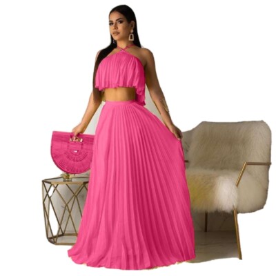 X0027U7YF1 smn-3085-rose-L Two Piece casual Dress size L 
