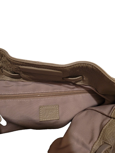 J Jill Taupe Leather Shoulder Handbag - Picture 6 of 8
