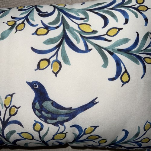 Pottery Barn Eden Bird Lumbar Tropical Pillow 16” x 26” Photo Shoot Sample - Picture 3 of 6