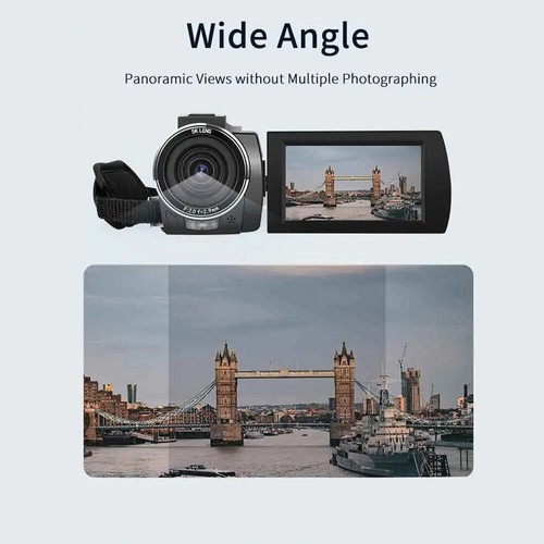 Digital Hd 5K Video Camera 18X Digital Zoom Recorder Camcorder Black Handycam DV - Picture 6 of 27