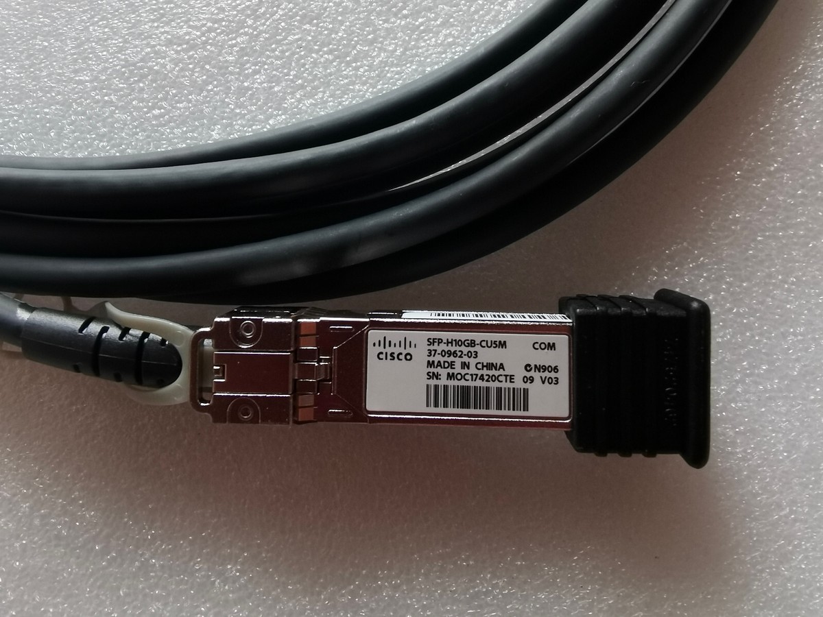 CISCO - CÂBLE DAC SFP+ 5M - P/N : SFP-H10GB-CU5M EUR 45,00 - FR