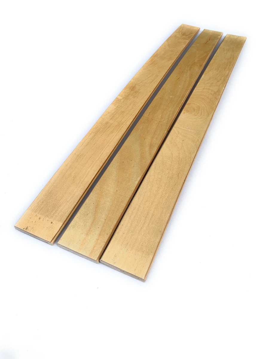 Lot De 3 Lattes De Sommier 87,3 X 5,3 X 0,8 Cm - Reconditionnées Pour Cadre Métallique Ou Tapissier