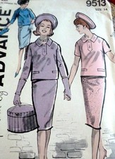 LOVELY VTG 1960s DRESS Sewing Pattern 14/34