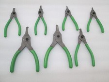 Snap-on Tools GREEN 7pc Quick Release/Disconnect Snap Ring Pliers Set SRPCR107G
