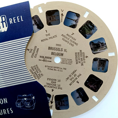 VIEW-MASTER 3D REEL   BRUSSELS II   Belgium, Belgien, Brüssel, Stereo Fotos 1951